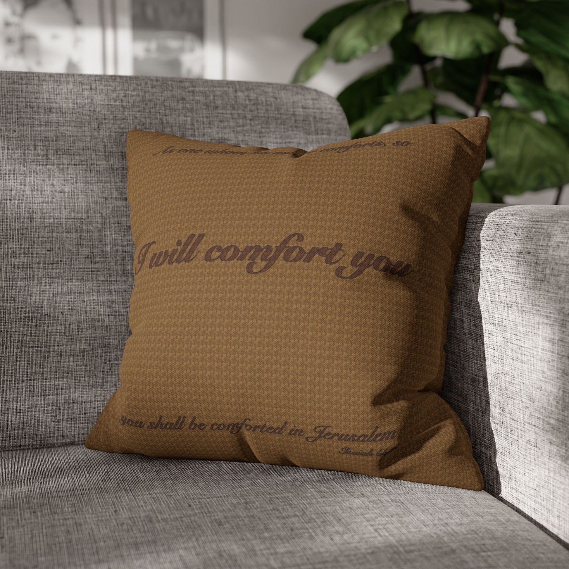 Scripture Pillowcase I Will Comfort You
