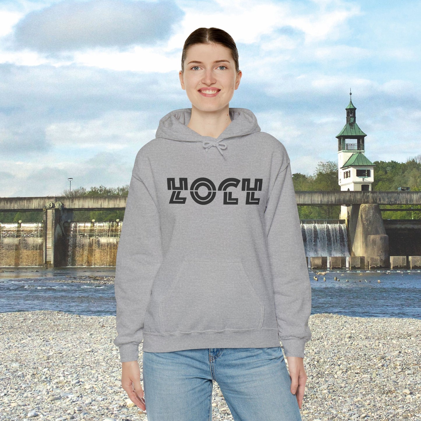 HOCHZOLL Hoodie Schwarz Unisex