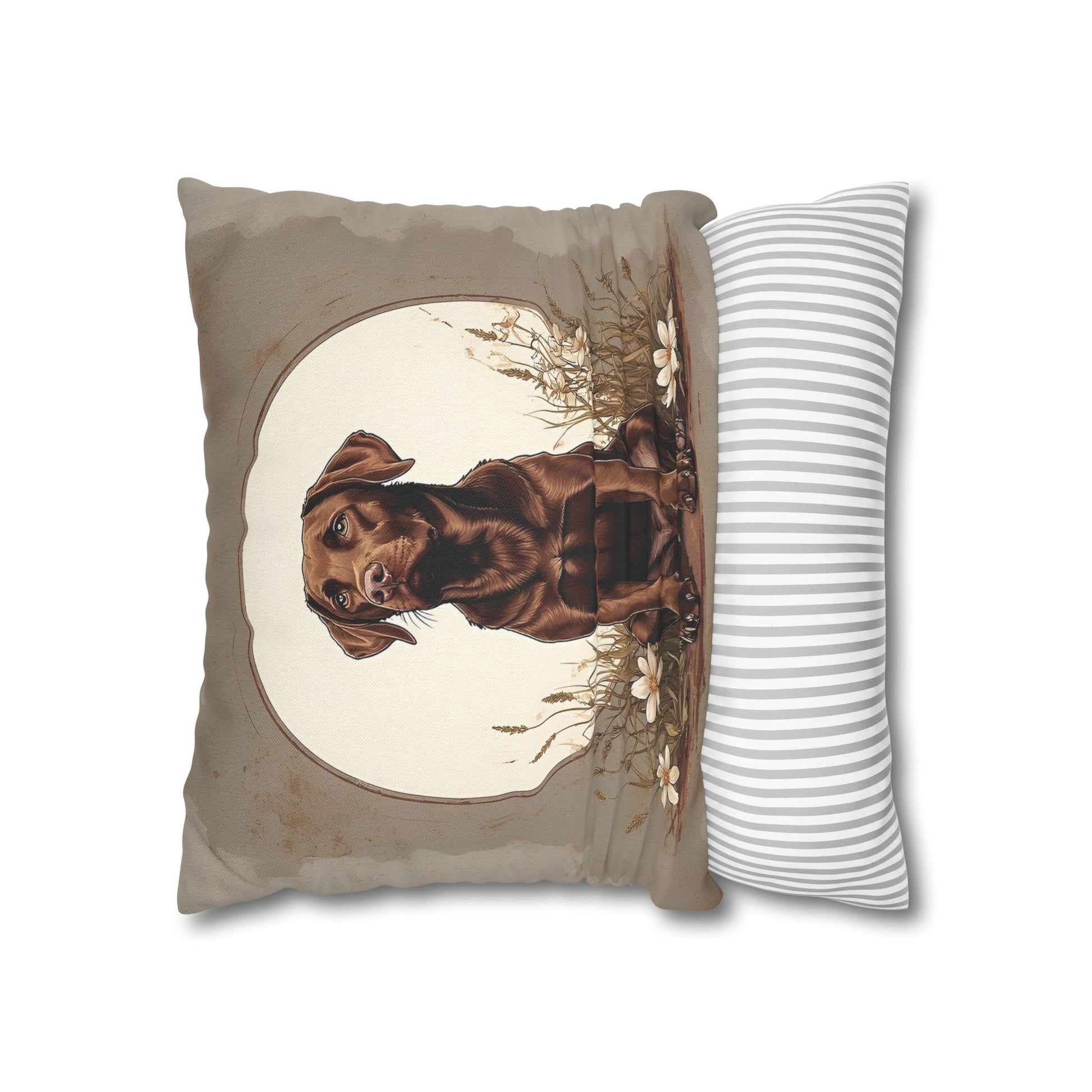 Chocolate Labrador Kissenhülle Polyester