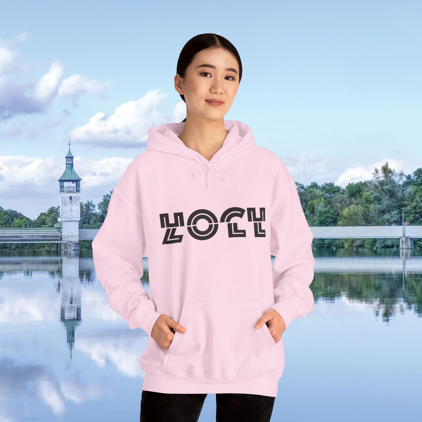 HOCHZOLL Hoodie Schwarz Unisex