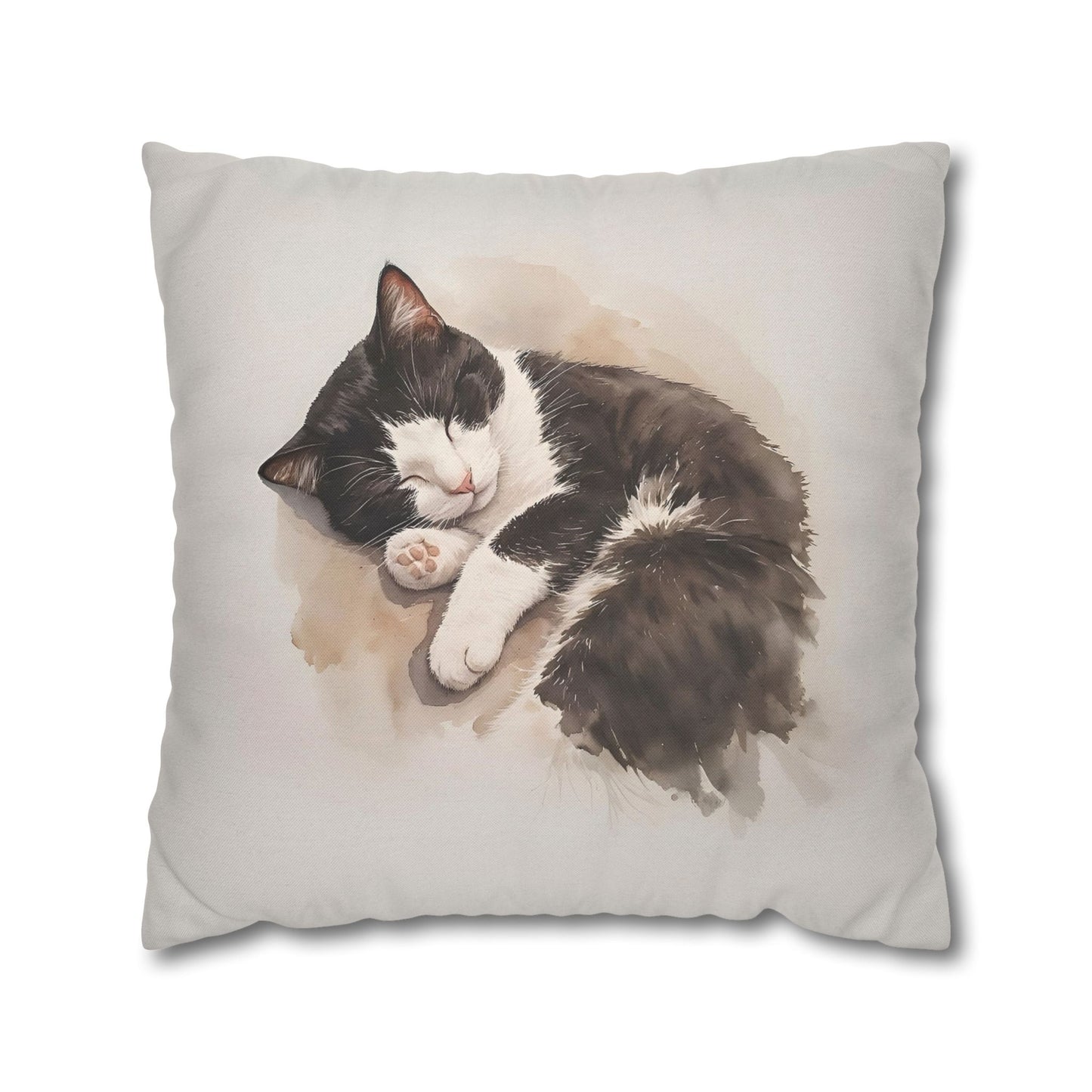 tuxedo cat pillow case