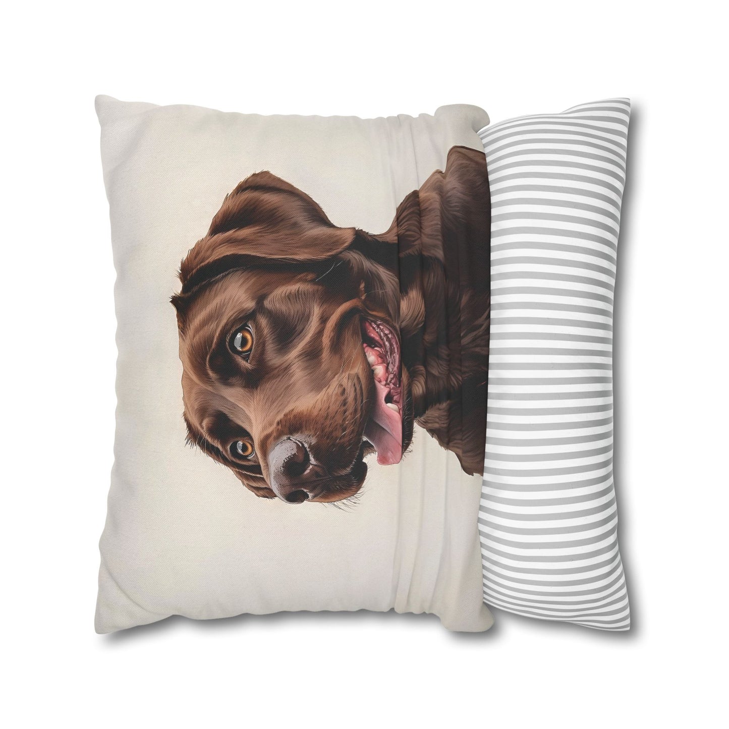  Chocolate Labrador Hundekissen Polyester