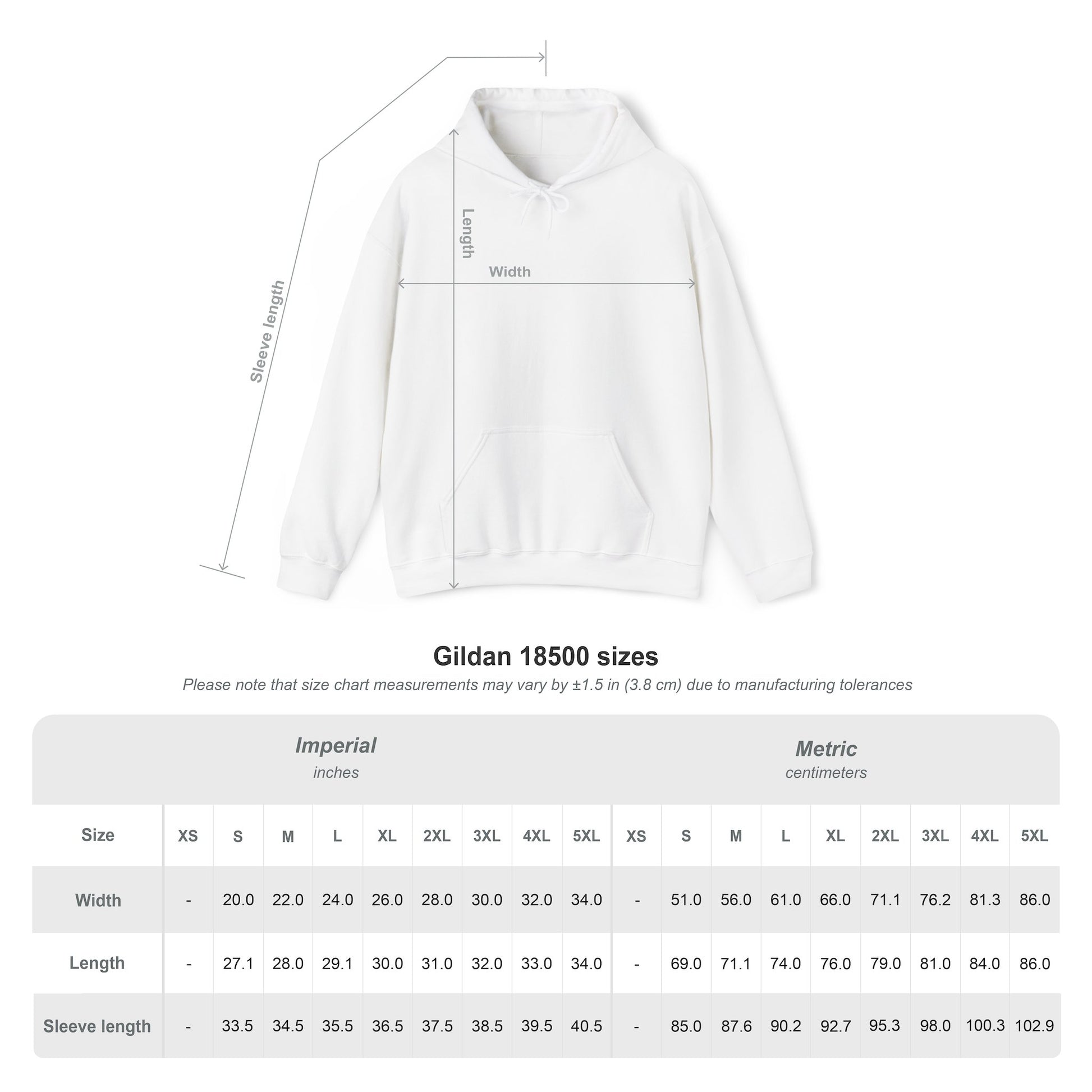 HOCHZOLL Hoodie Weiss Unisex