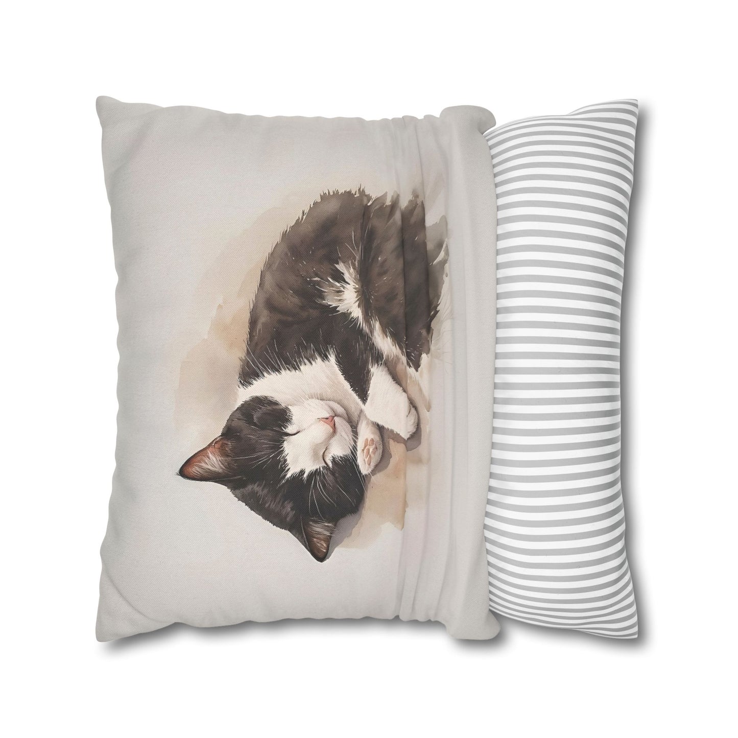 tuxedo cat pillow case