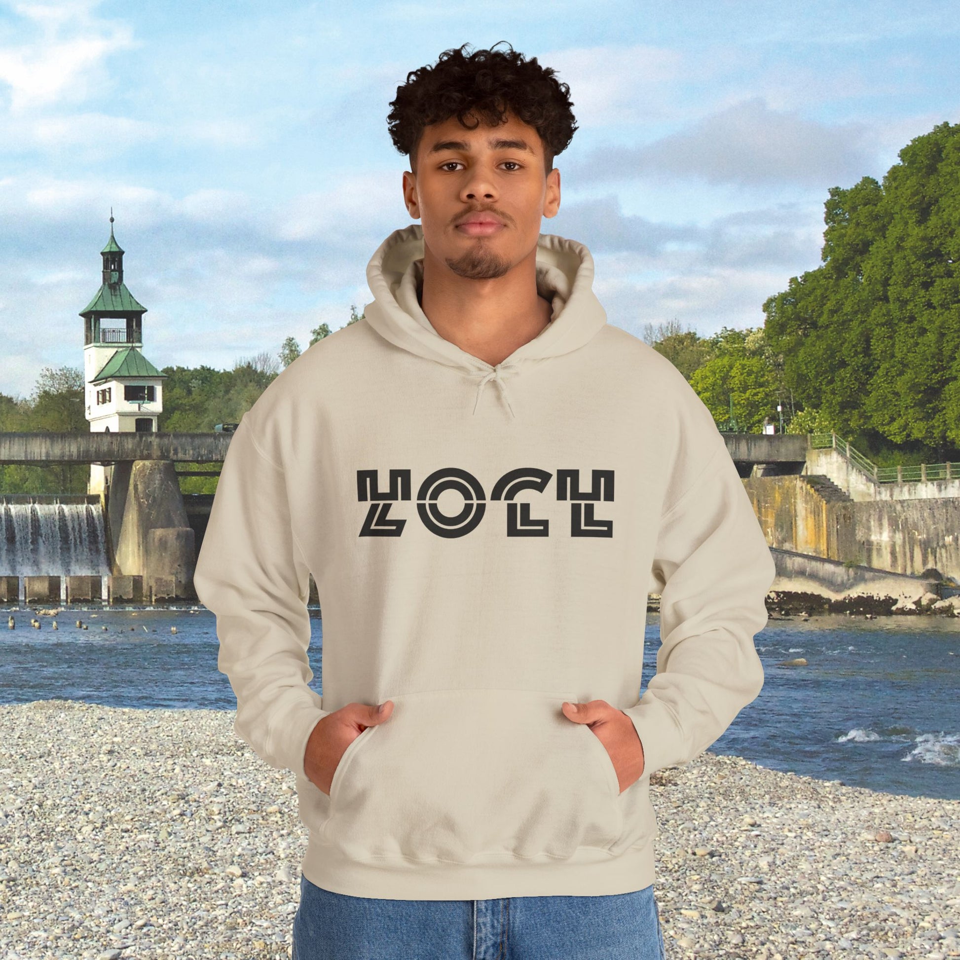 HOCHZOLL Hoodie Schwarz Unisex