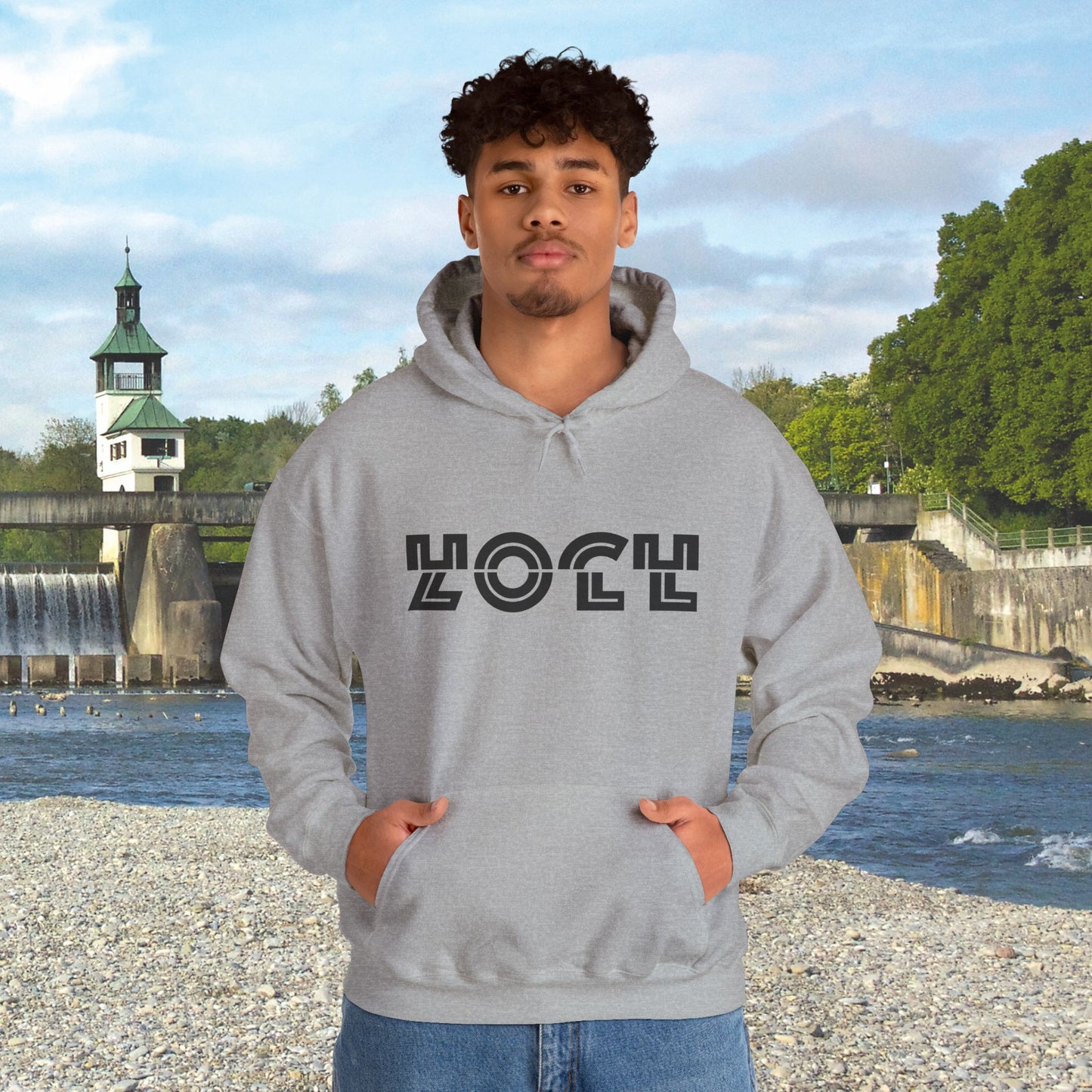 HOCHZOLL Hoodie Schwarz Unisex
