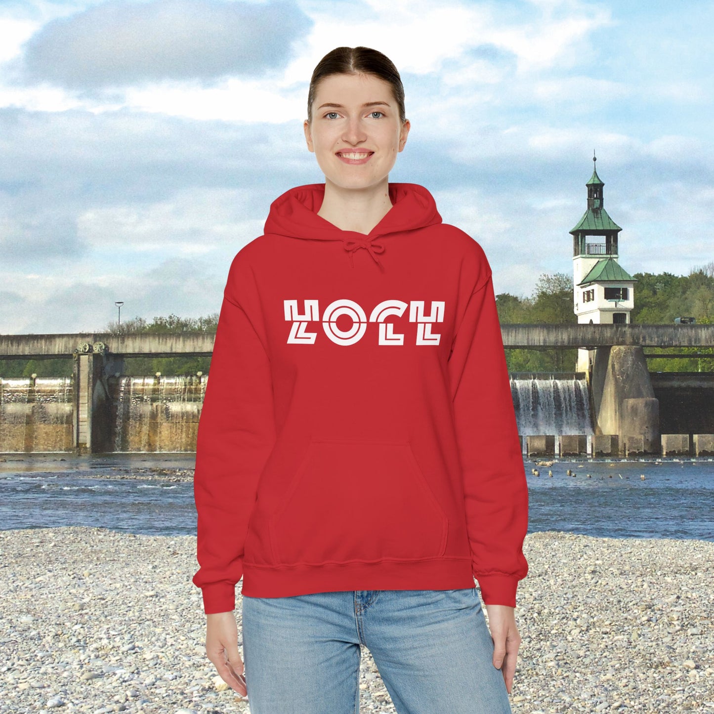 HOCHZOLL Hoodie Weiss Unisex