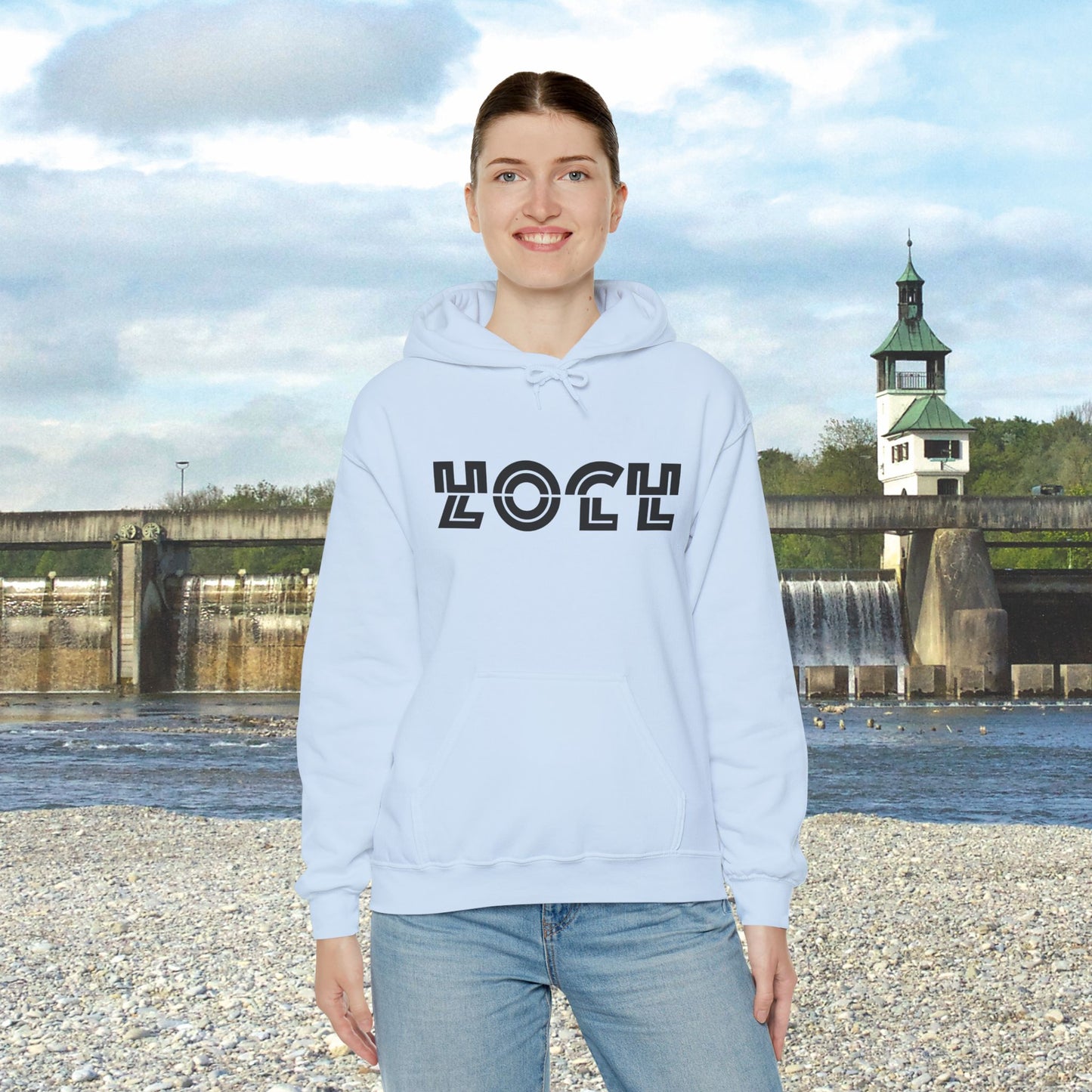 HOCHZOLL Hoodie Schwarz Unisex