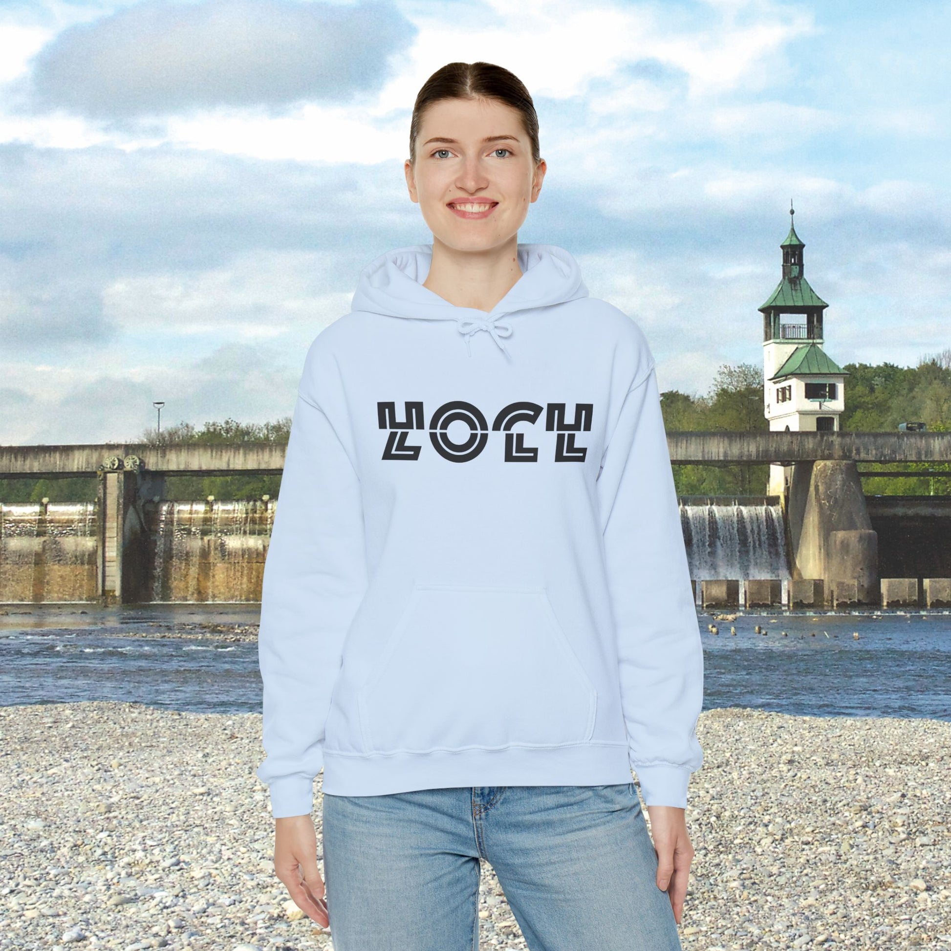 HOCHZOLL Hoodie Schwarz Unisex