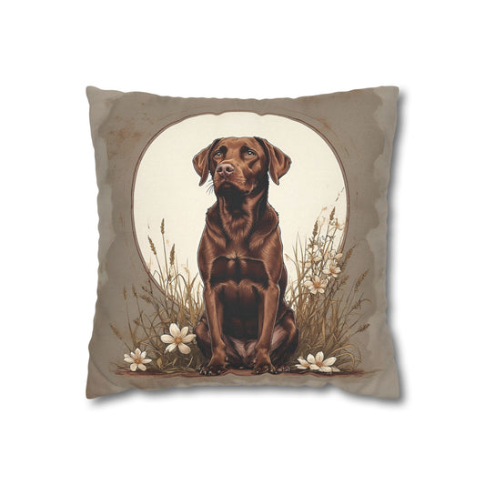 Chocolate Labrador Kissenhülle Polyester