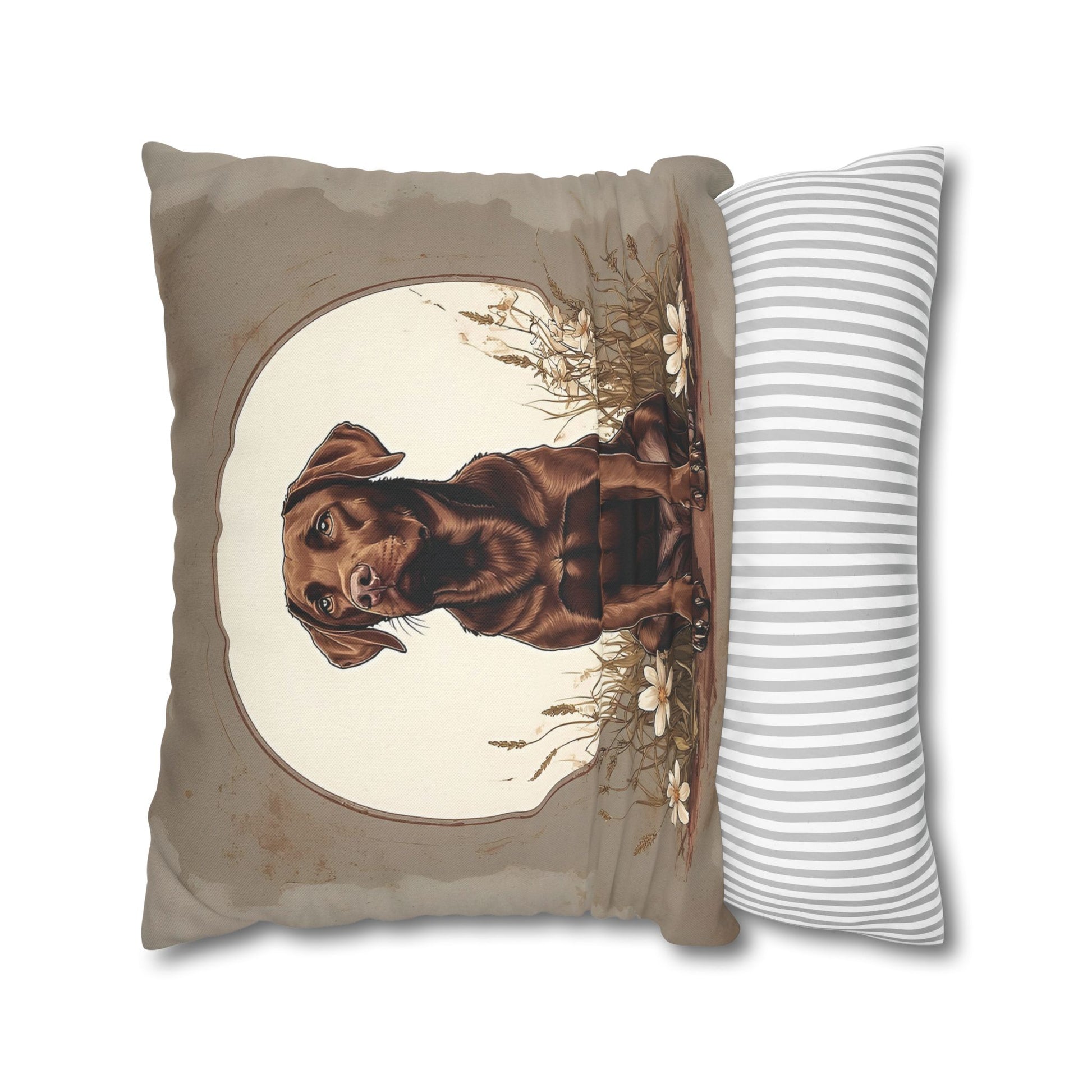 Chocolate Labrador Kissenhülle Polyester