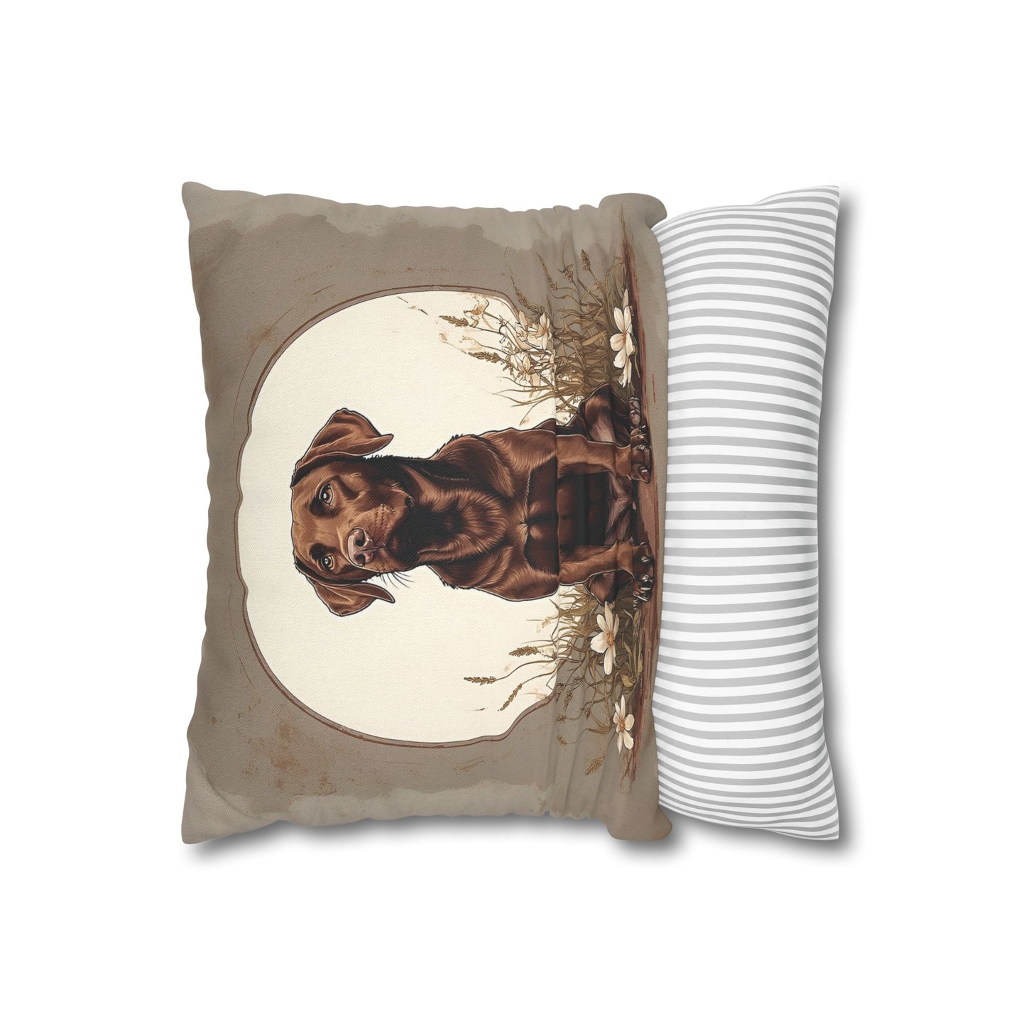 Chocolate Labrador Kissenhülle Polyester