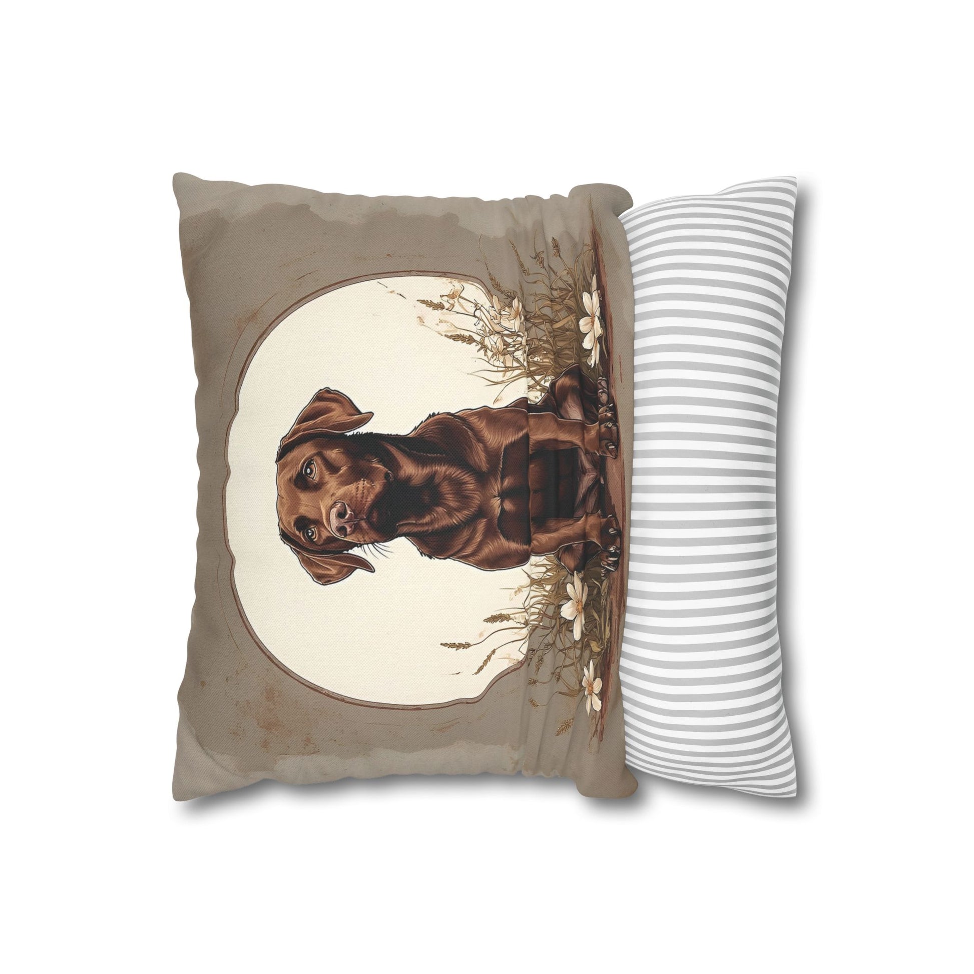 Chocolate Labrador Kissenhülle Polyester
