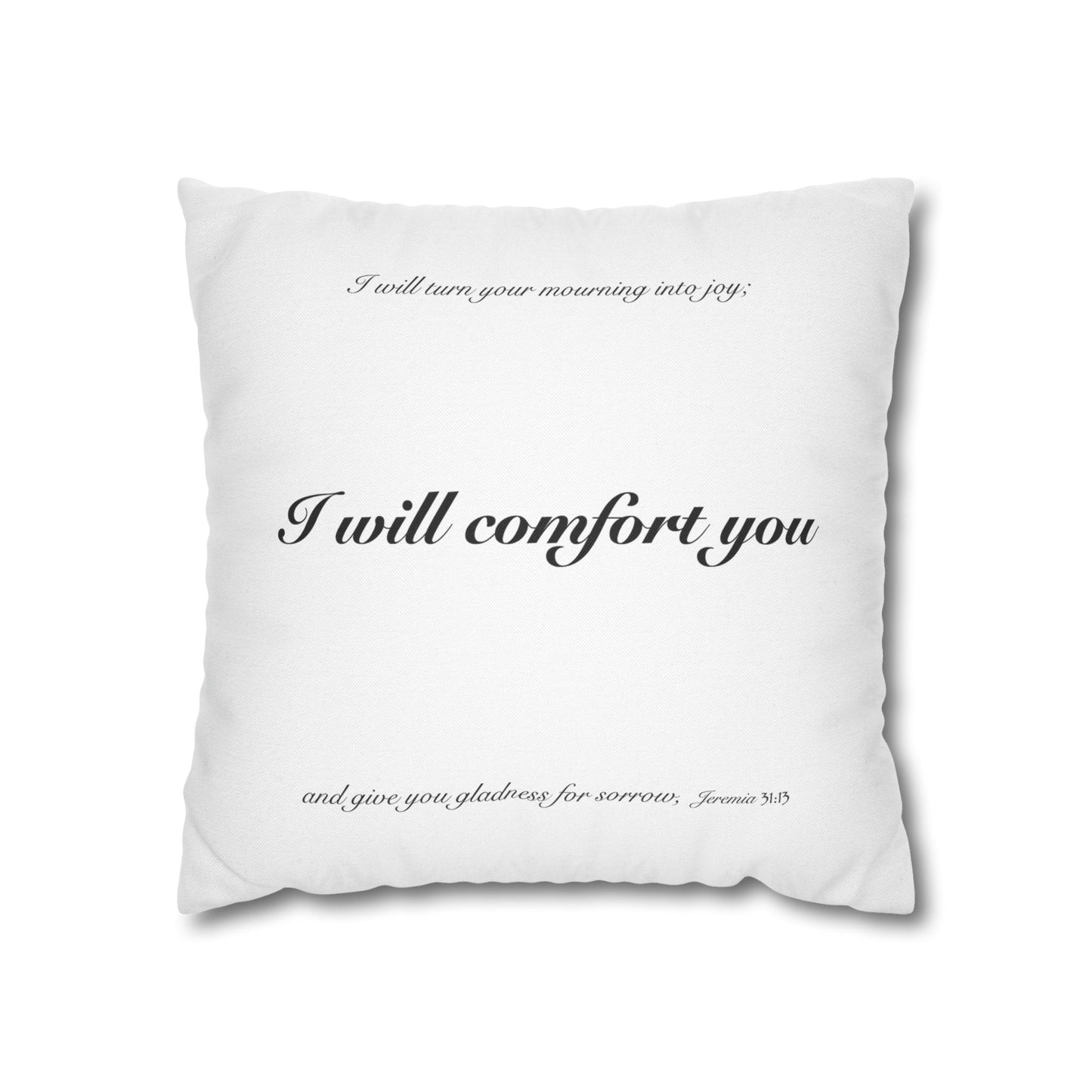 Bible verse pillowcase" or "Scripture pillowcase