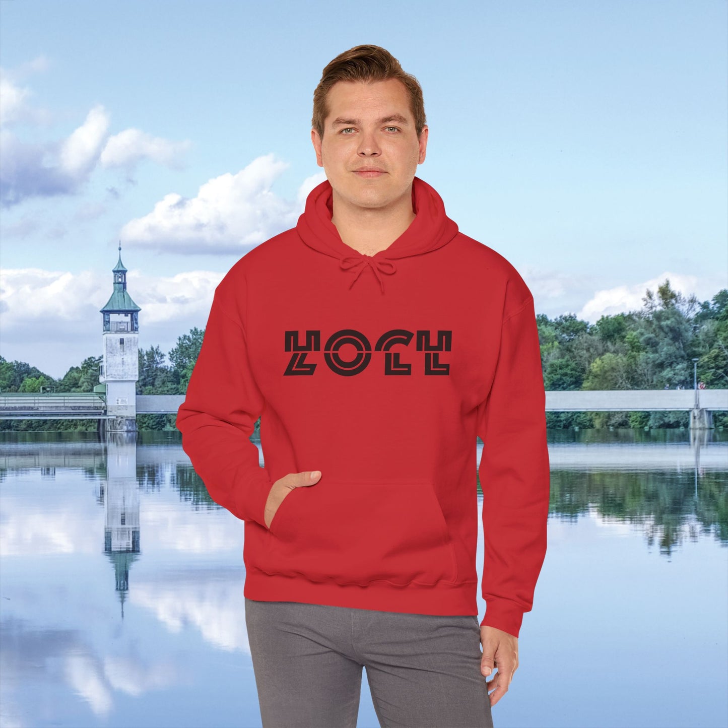 HOCHZOLL Hoodie Schwarz Unisex