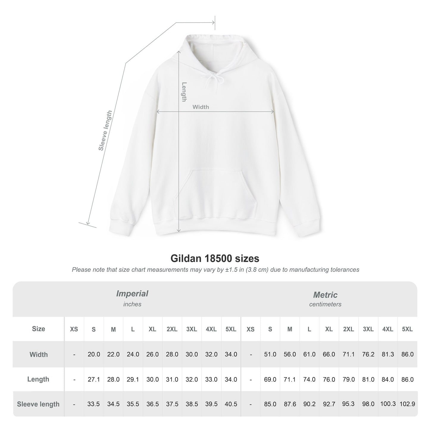 HOCHZOLL Hoodie Schwarz Unisex