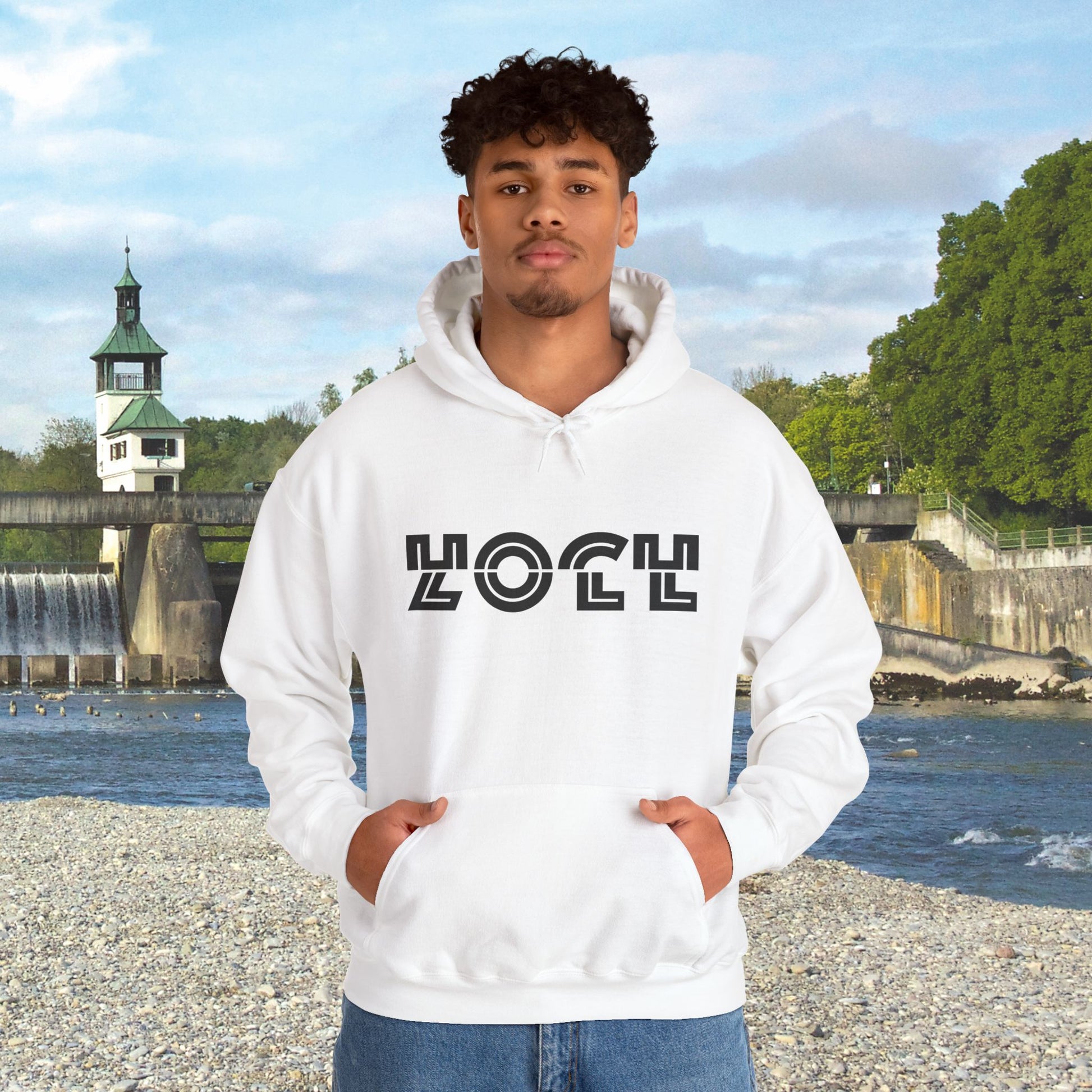 HOCHZOLL Hoodie Schwarz Unisex